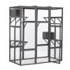 Extra Large Cat Cage - Gray