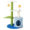 34.5 Inch 4-Tier Cute Cat Tree with Jingling Balls and Condo