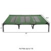 Elevated Dog Bed ‚Äì Indoor/Outdoor Dog Cot or Puppy Bed for Pets up to 110lbs by Petmaker (Green)