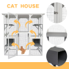 XPT018 cat cage box lovely house cute pet play speace Wooden White Medium