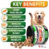 Glucosamine for Dogs Hip and Joint Supplement for Dogs Chondroitin for Dogs Dog Joint Pain Relief Treats with MSM Hemp 120 Mobility Chews