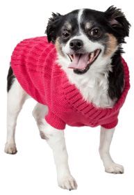 Heavy Cotton Rib-Collared Pet Sweater (size: medium)