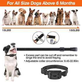 Wireless Electric Dog Fence Waterproof Pet Shock Boundary Containment System Electric Training Collar for Small Medium Large Dogs (Type: ReceiverOnly, Color: Black)