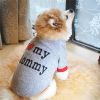 Letter Print Pet Sweater For Dog & Cat; Warm Dog Sweater Soft Cat Sweatshirt; Winter Pet Apparel