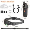 Dog Training Collar with Remote 2624FT 3 Modes Beep Shock Vibration Electric Rechargeable Correction Device IP67 Waterproof Transmitter Receiver for d