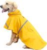 Dog Raincoats for Large Dogs with Reflective Strip Hoodie; Rain Poncho Jacket for Dogs